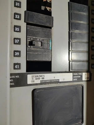 Used SIEMENS S2E30ML250CTS Electrical Panels Kentucky US | Edwards Industrial Repair #1262854