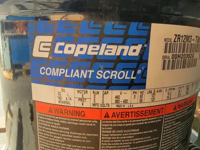 USED COPELAND ZR12M3-TWD-561
