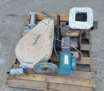 Hopper, 80 CF, S/st, 60" Dia. X 51", Airlock Valve #S744201