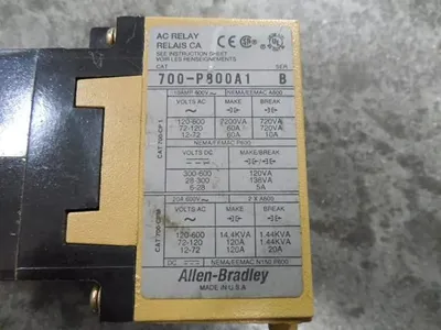 Allen Bradley 700-P800A1 AC Relay Module Series B Used