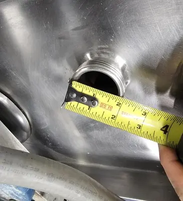 Used 100 Gallon Kettle, 316 Stainless Steel, With Scrape Agitation