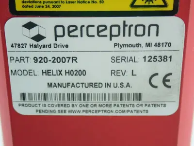 Used PERCEPTRON 9202007R Laser Scanners Ohio US | HGR 24 #879734