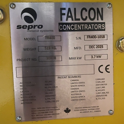 New | in-Stock 2025 SEPRO SYSTEMS FALCON FRONTIER FR400 Centrifuges US | Savona Equipment LTD #1316105
