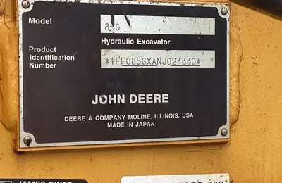 Used JOHN DEERE 85G Crawler Excavators - Mini North Carolina US | Mitsubishi HC Capital America #1362855