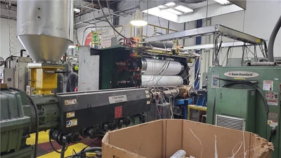 66" Davis Standard/Mega Coex Sheet Line With 4.5" and 2.5" Extruders