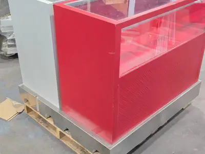 Retail Glass Jewelry Display Case / Counter | Lighted 45" x 20 1/2" x 38"