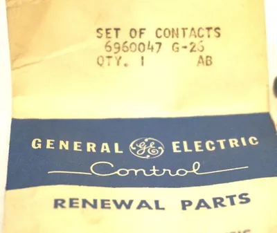 NEW GENERAL ELECTRIC 6960047 G-26 STARTER CONTACT KIT 6960047G26