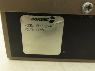 Condec KBY7116-4 Weigh Scale Indicator Analog Output Box 117VAC