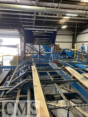 USED NEW VENTURE MFG GANG RIP SAW WITH MOVING BLADES