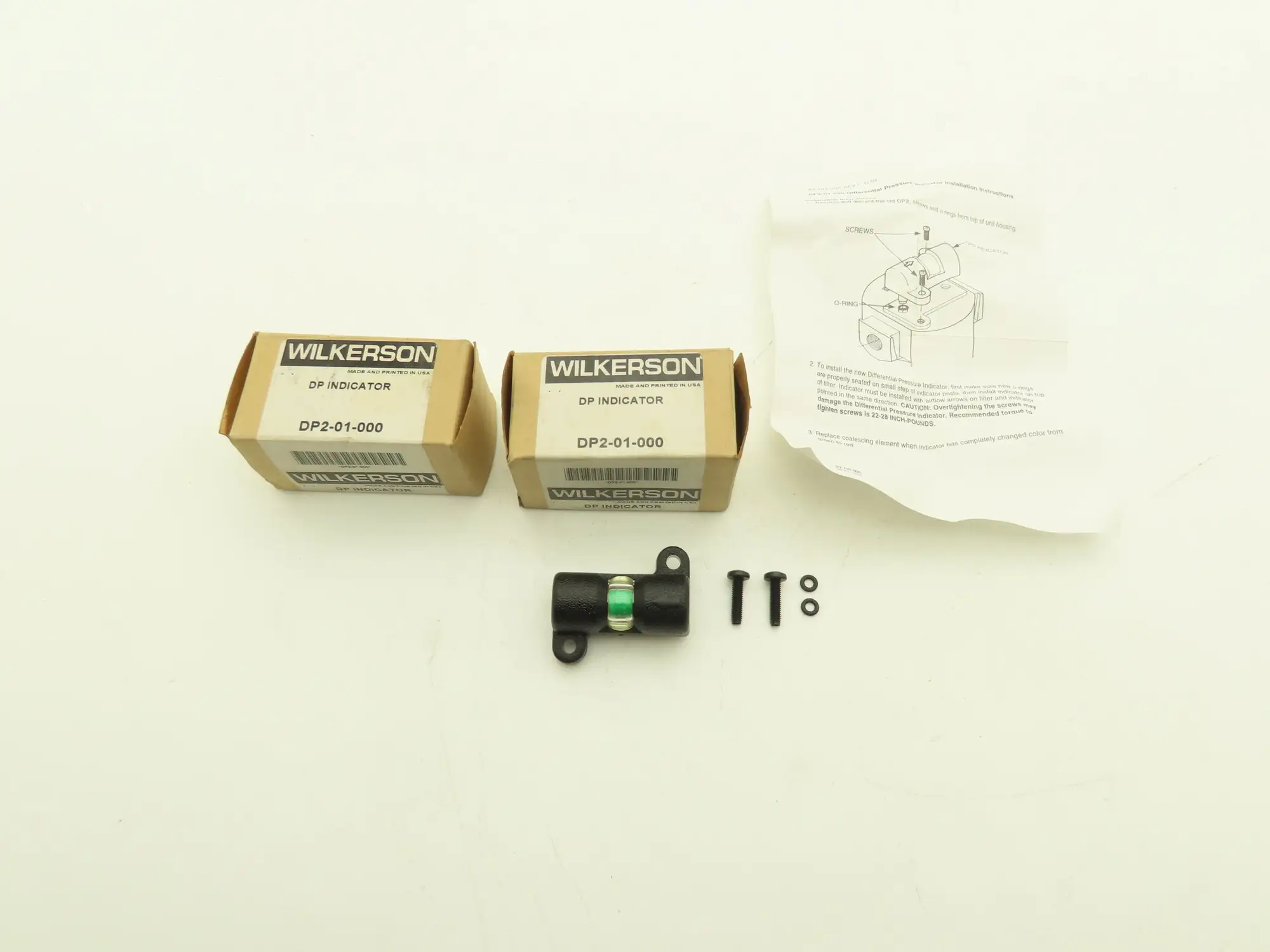 Wilkerson DP2-01-000 Differential Pressure Indicator Lot of 2