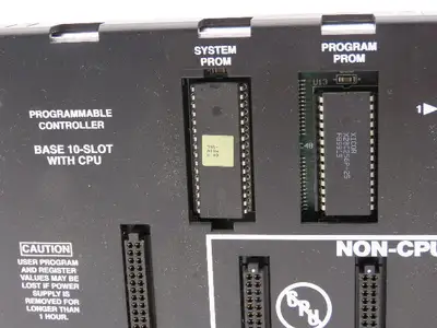 GE Fanuc IC693CPU323X Programmable Controller Base 10 Slot Rack Bus