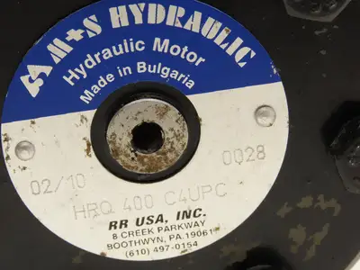 M&S HRQ 400 C4UPC Hydraulic Motor Geroler 155RPM 450NM 1" Shaft 15GPM