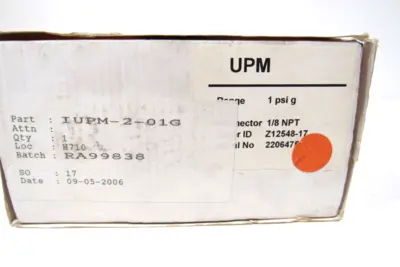 NEW GE IUPM-2-01G UNIVERSAL PRESSURE MODULE UPM IUPM201G