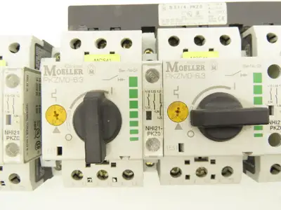 Moeller PKZMO63 PKZM0-6.3 Manual Motor Starter 6.3A 600VAC 3PH  Lot Of 5