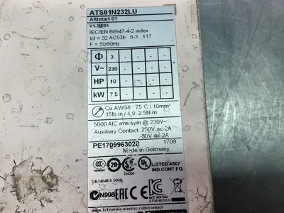 Used TELEMECANIQUE/SCHNEIDER ATS01N232LU Starters Ohio US | HGR 24 #1345395