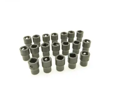 Williams 2M-609 IMP 3/8" Drive 9MM 6 Point Impact Socket Shallow Lot of 19