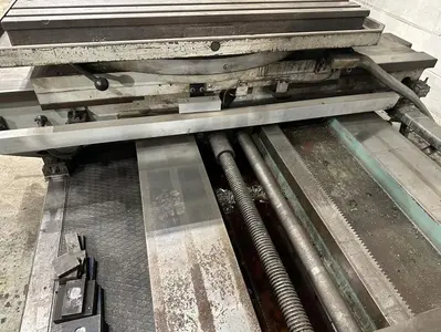 3.5"  x 40 TAPER TOS MODEL #W9 ROTARY TABLE HORIZONTAL BORING MILL WITH FACING HEAD : YOBRO 25160