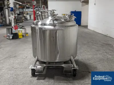 USED DCI Used 600 liter DCI Jacketed Receiver Vessel, Hastelloy C22, 45/150#