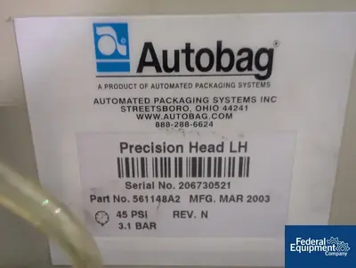 N/A Autobag Bagging System, Model HS-100 Excel, Portable