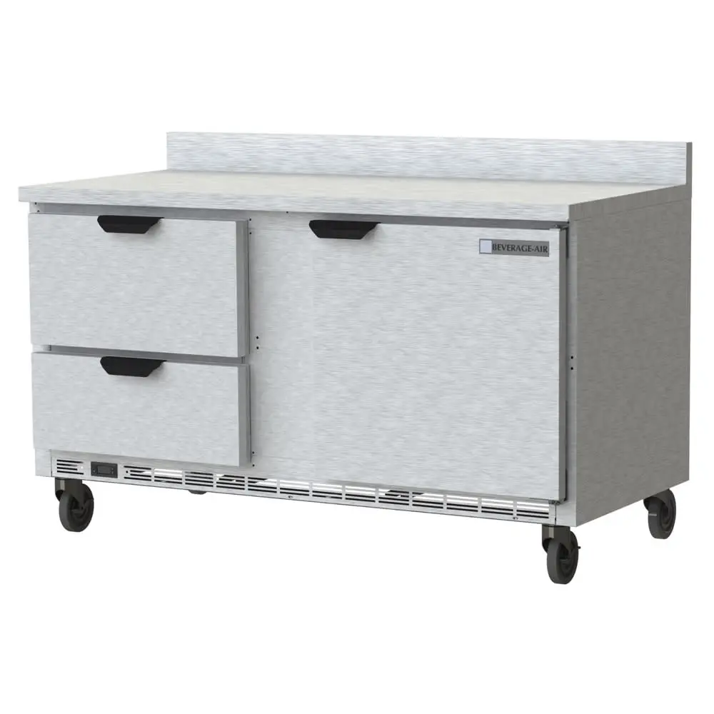 Beverage-Air WTRD60AHC-2-FIP 60" Worktop Refrigerator W/ (2) Section, 115v