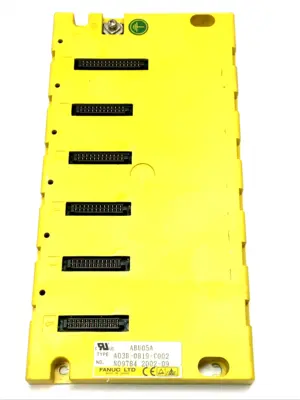 USED FANUC 5-SLOT HORIZONTAL I/O BASE UNIT MODEL A CNC RACK A03B-0819-C002