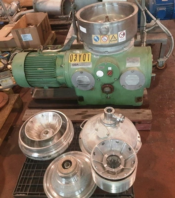 Westfalia HDA 30-06-076 nozzle centrifuge, 316SS.