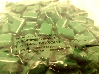630MMB564K13,630MMB564K**,564K2J | RubyCon 630MMB564K13 Metallized Polyester Film Capacitor 564K2J Bag of 200 PCS - New