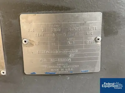 Used SWECO 60" Sweco Screen, S/S, Single Deck Sweco Screens Ohio US | Federal Equipment Company #1339965