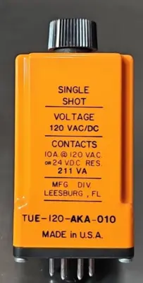 Diversified Electronics TUE-120-AKA-010 TIME DELAY RELAY. Loc3E-19