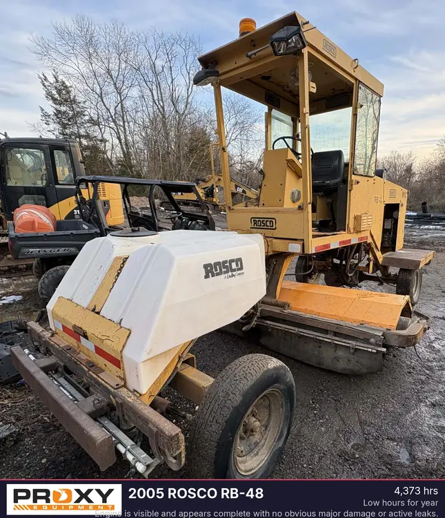 Used 2005 ROSCO RB-48 Street Sweeper New Jersey US | Proxy Equipment #1385307