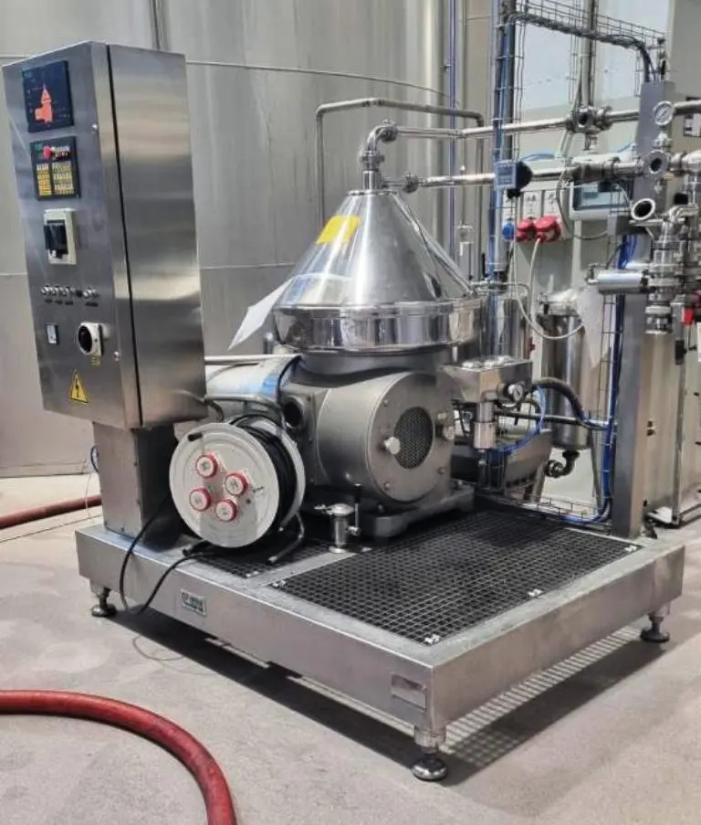 SPX Seital SE 401 EIX hermetic beer clarifier skid, 304SS.