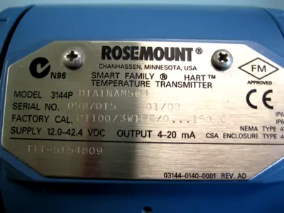 USED Rosemount 3144P D1A1NAM5Q4