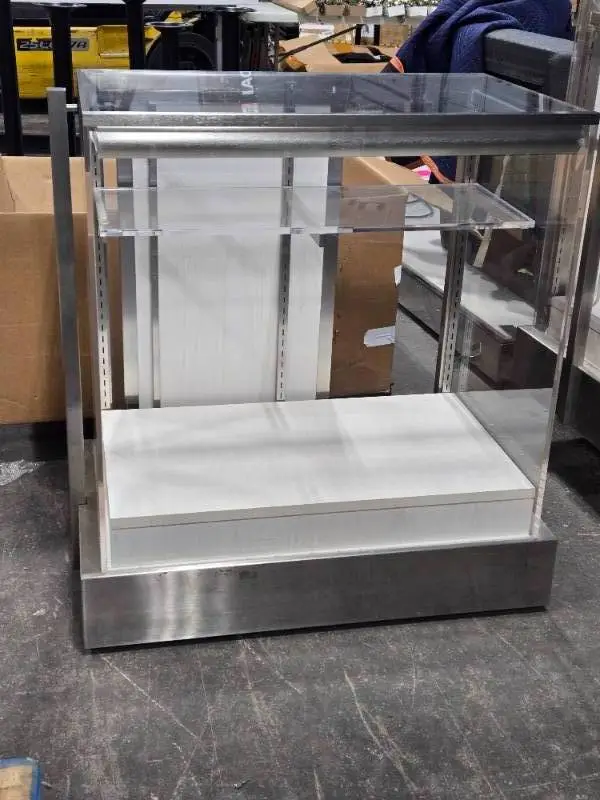 Retail Glass Jewelry Display Case / Counter | Lighted 33" x 21" x 38"