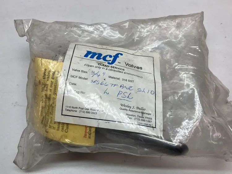 Used MCF SRS66TFL Pump & Valve Parts Ohio US | Surplus Asset Holdings #1246204