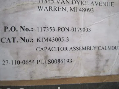 NEW MYRON ZUCKER KIM43002-3 CAPACITOR