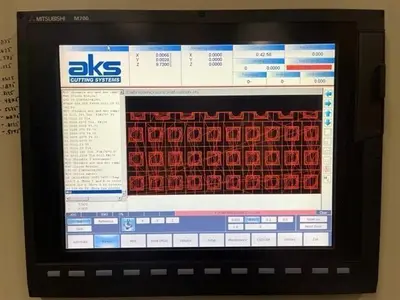 6' X 12" AKS MODEL WKX3S-612 WATERJET WITH 60,000 PSI