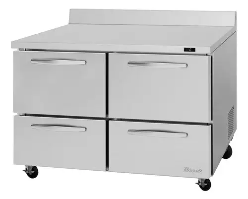 Turbo Air PWF-48-D4-N 48 1/4"W Worktop Freezer w/ (2) Sections & (4) Drawers, 115v