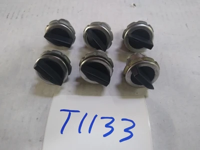 LOT OF 6  NORGREN  TTURN OF/ ONN CONTROL KNOB/ SWITCH BLACK