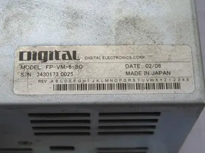 Used DIGITAL ELECTRONICS FP-VM-6-SO Automation Control (HMI) Texas US | Aucto #1308344