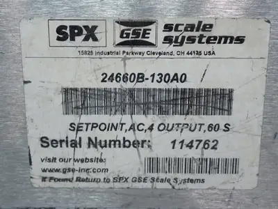 USED SPX GSE SCALE SYSTEMS 465
