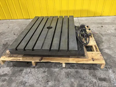 36" X 48" GIDDINGS & LEWIS AIR LIFT ROTARY TABLE: STOCK #23586