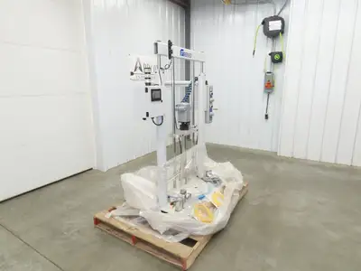 GP Reeves GDP20-400G70 Pneumatic Grease Pump Drum Unloader 55 Gal W/Accessories