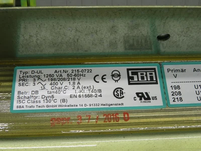 Used SBA _UNKNOWN_ Transformers Texas US | OCO Industrial #1686120