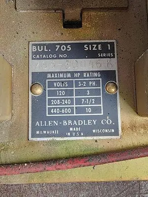 USED ALLEN-BRADLEY 705-BOD46
