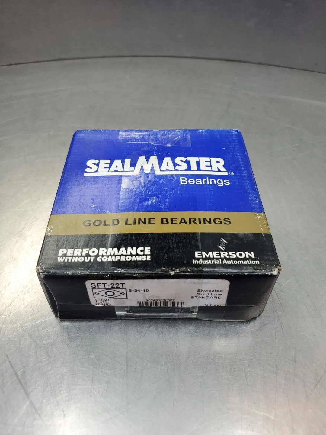 SealMaster Gold Line SFT-22T 2-Bolt Flange Bearing, 1-3/8" Bore. 6B-3