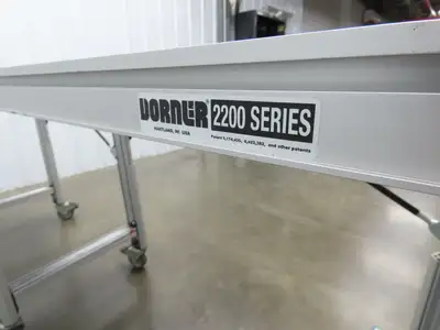 Dorner 2200 Portable Belt Conveyor 8'L x 21.25"W Variable Speed 115V 130FPM