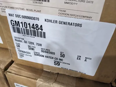Kohler GM101484 Oil Heater Kit 120V 75W New