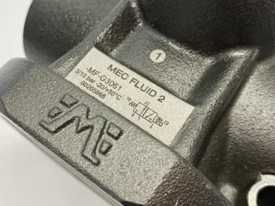 USED MEC FLUID 2 SERVO-ASSISTED VACUUM VALVE 3-WAY, 1-1/2" PORTS, COMP. AIR
