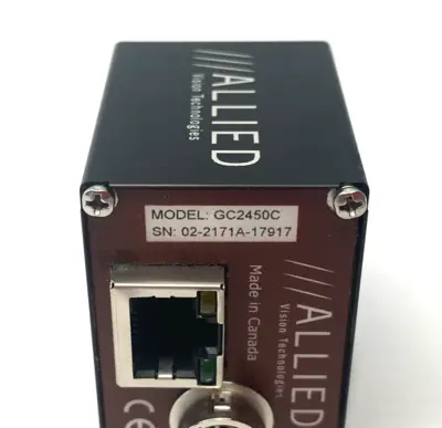 Used Allied Vision Technologies GigE Prosillica GC Vision Camera, Ultra-Compact 5.0MP Resolution Frame Grabbers & Cameras Michigan US | Maverick Industrial Sales #1397678