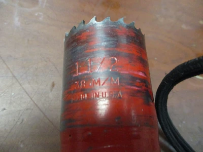 USED MORSE MASTER COBALT  1 1/2 " HOLE SAW BALDE